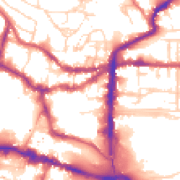 Daytime road noise heatmap for LN2 1DZ