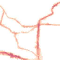 Night-time road noise heatmap for LN2 1EH