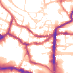 Daytime road noise heatmap for LN2 1HL