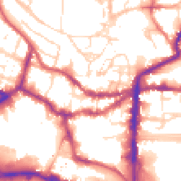 Daytime road noise heatmap for LN2 1HN