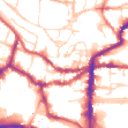 Daytime road noise heatmap for LN2 1HW