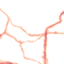 Night-time road noise heatmap for LN2 1HW