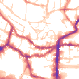 Daytime road noise heatmap for LN2 1HY