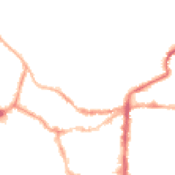 Night-time road noise heatmap for LN2 1HZ