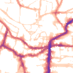 Daytime road noise heatmap for LN2 1JA