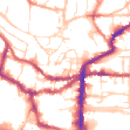 Daytime road noise heatmap for LN2 1JB