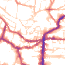 Daytime road noise heatmap for LN2 1JD