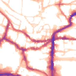Daytime road noise heatmap for LN2 1JG