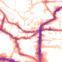 Daytime road noise heatmap for LN2 1JJ