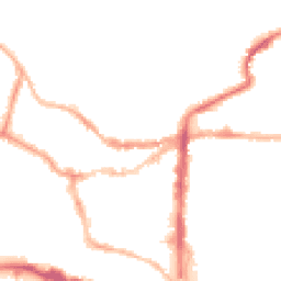 Night-time road noise heatmap for LN2 1JJ