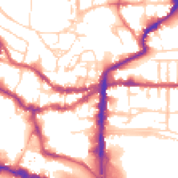 Daytime road noise heatmap for LN2 1JZ