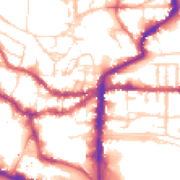 Daytime road noise heatmap for LN2 1LA