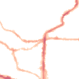 Night-time road noise heatmap for LN2 1LA