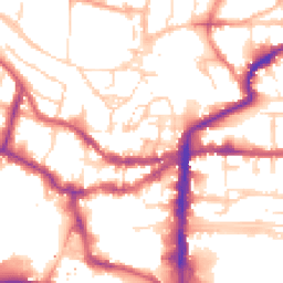Daytime road noise heatmap for LN2 1LF