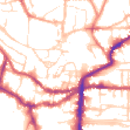 Daytime road noise heatmap for LN2 1LR