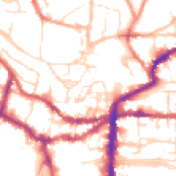 Daytime road noise heatmap for LN2 1LS