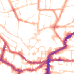 Daytime road noise heatmap for LN2 1LU
