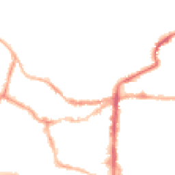 Night-time road noise heatmap for LN2 1LW
