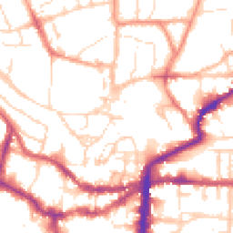 Daytime road noise heatmap for LN2 1LY