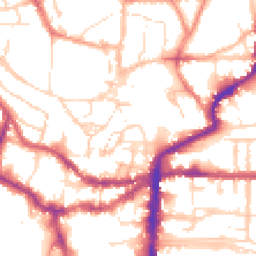 Daytime road noise heatmap for LN2 1NA
