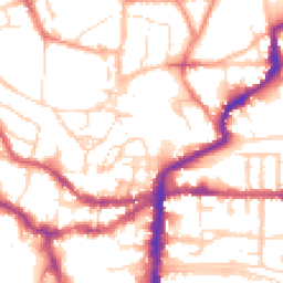 Daytime road noise heatmap for LN2 1ND