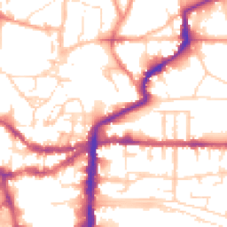 Daytime road noise heatmap for LN2 1NR