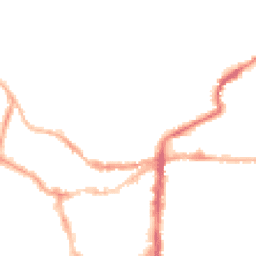 Night-time road noise heatmap for LN2 1PG