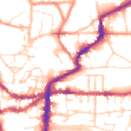 Daytime road noise heatmap for LN2 1PR