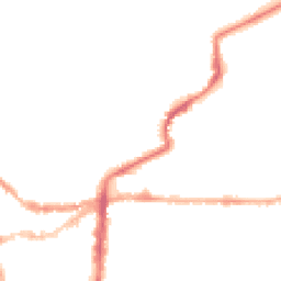 Night-time road noise heatmap for LN2 1PR