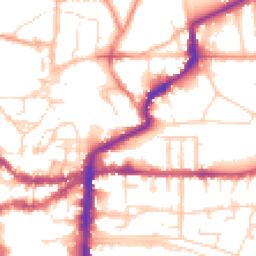 Daytime road noise heatmap for LN2 1PS