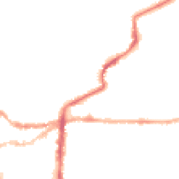 Night-time road noise heatmap for LN2 1PS