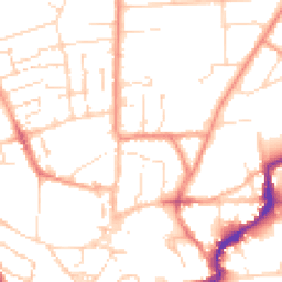 Daytime road noise heatmap for LN2 1QJ