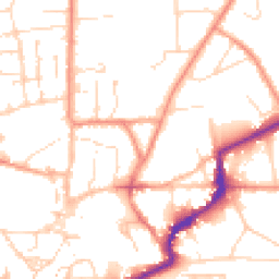 Daytime road noise heatmap for LN2 1QS