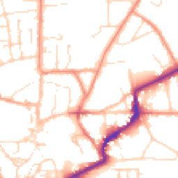 Daytime road noise heatmap for LN2 1RF