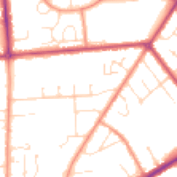Daytime road noise heatmap for LN2 1SJ