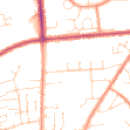 Daytime road noise heatmap for LN2 1SP