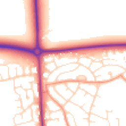 Daytime road noise heatmap for LN2 2AS