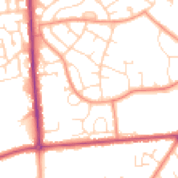 Daytime road noise heatmap for LN2 2EA