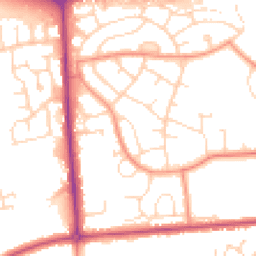 Daytime road noise heatmap for LN2 2EB