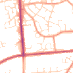 Daytime road noise heatmap for LN2 2ET