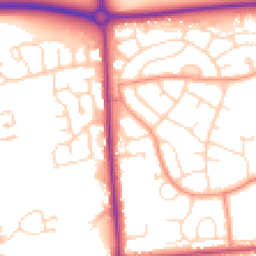 Daytime road noise heatmap for LN2 2EW