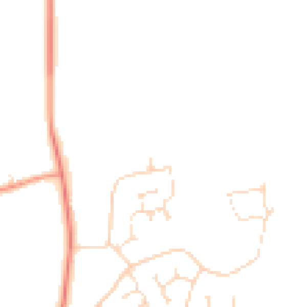 Daytime road noise heatmap for LN2 2FE