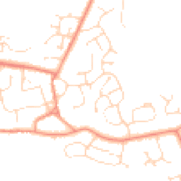 Daytime road noise heatmap for LN2 2FH