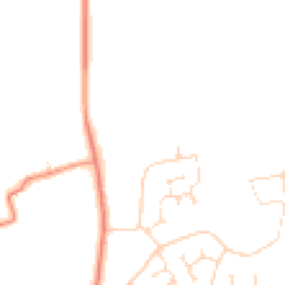 Daytime road noise heatmap for LN2 2GA