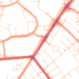Daytime road noise heatmap for LN2 2GF