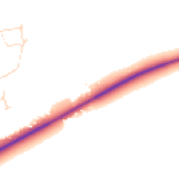 Daytime road noise heatmap for LN2 2GJ