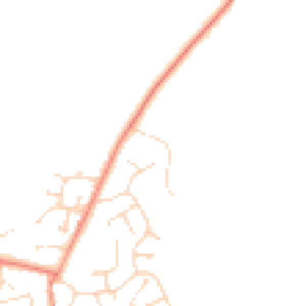 Daytime road noise heatmap for LN2 2GU