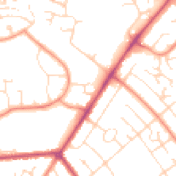 Daytime road noise heatmap for LN2 2HS