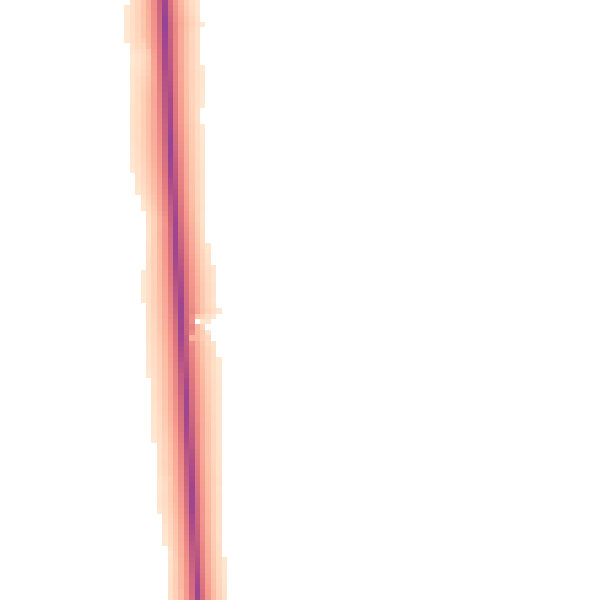 Night-time road noise heatmap for LN2 2LD