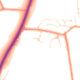 Daytime road noise heatmap for LN2 2PU